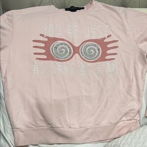 Wizarding World of Harry Potter Luna Lovegood Light Pink Sweatshirt